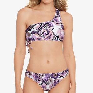 Salt + cove one shoulder bikini